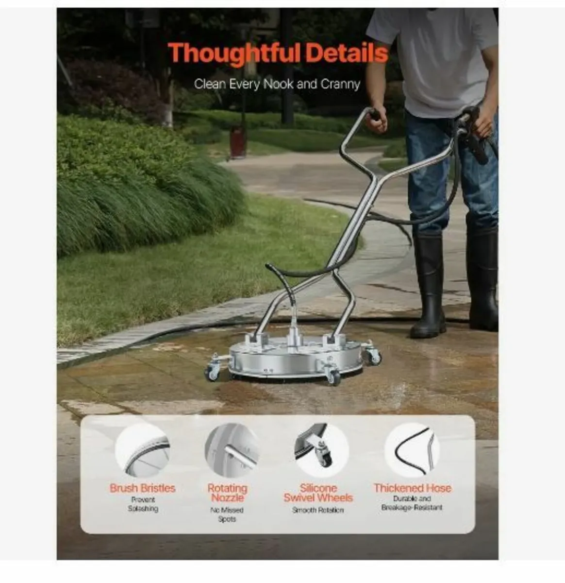 18" Pressure Washer Surface Cleaner - Image 3
