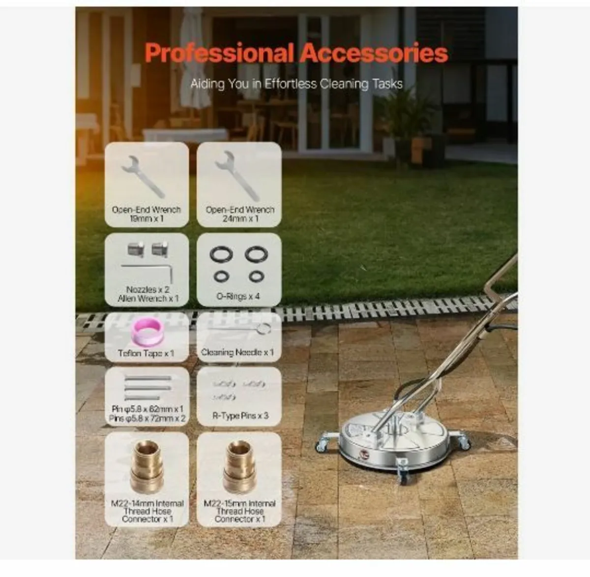 18" Pressure Washer Surface Cleaner - Image 4