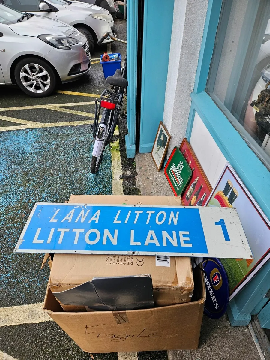 Street Sign Litton Lane - Image 1