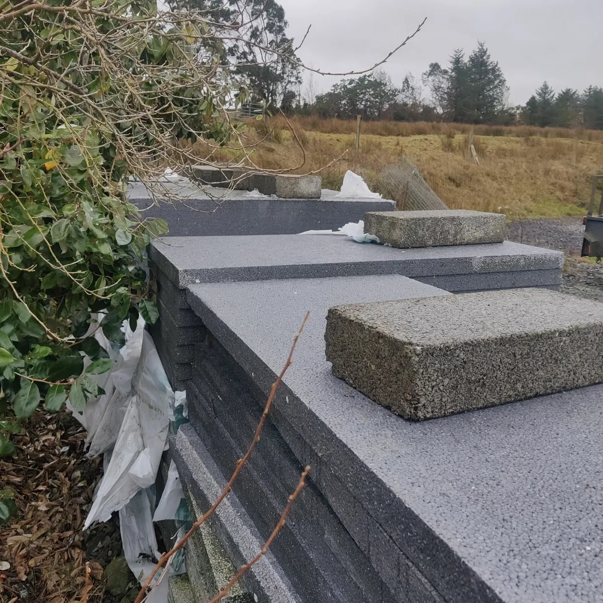 extruded polystyrene insulation.