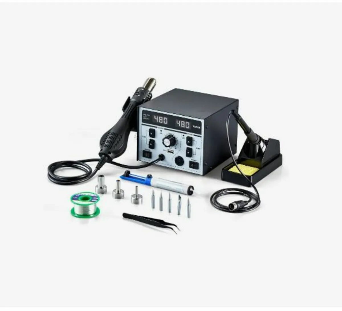 2-in-1 Hot Air Rework & Soldering Station - Image 1
