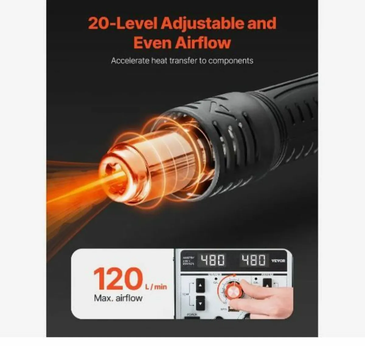 2-in-1 Hot Air Rework & Soldering Station - Image 4