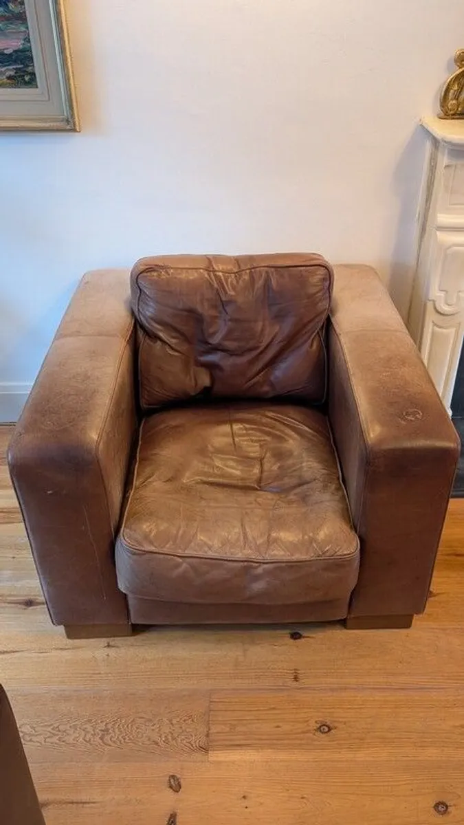 Leather Sofa Set - Image 4
