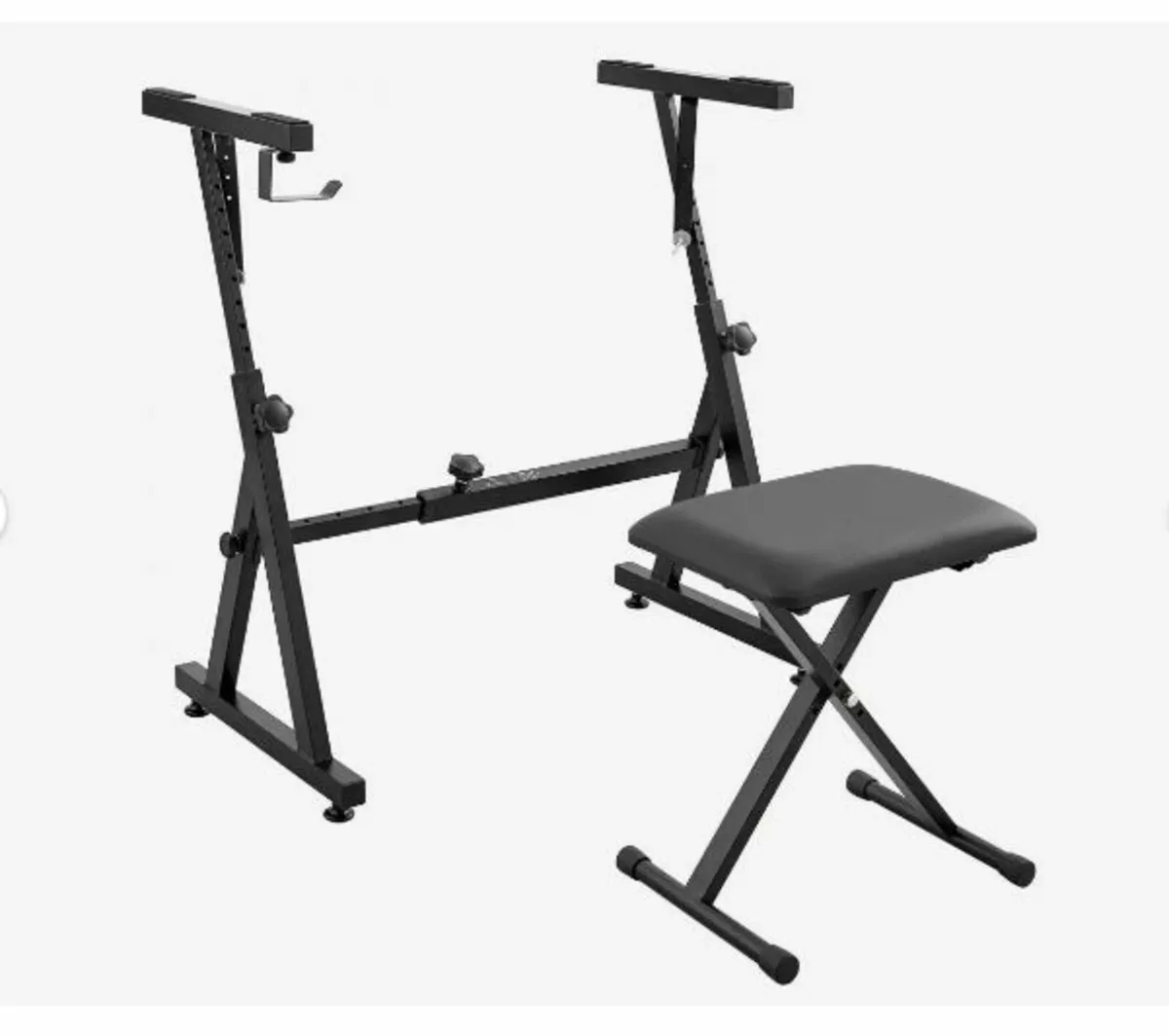 Piano Keyboard Stand and Bench Set - Image 1
