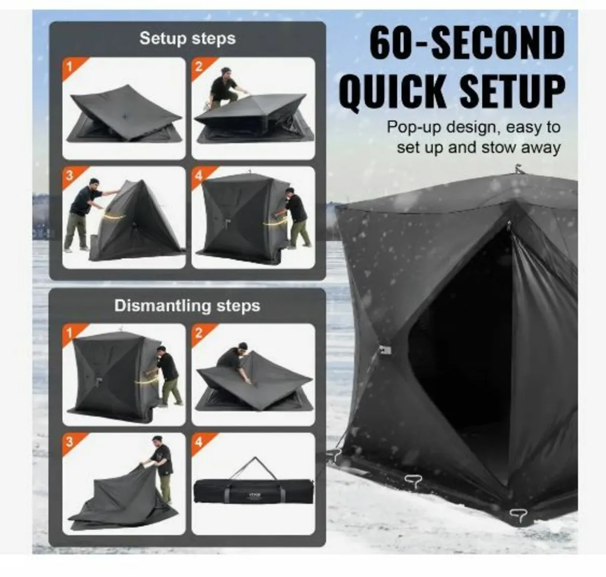 Portable Ice Shelter, 3-4 Person - Image 2