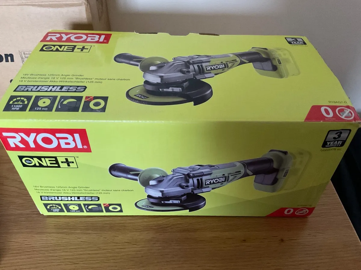 RYOBI-18V Angle Grinder-NEW-ONE+ 18V Cordless 115m - Image 2