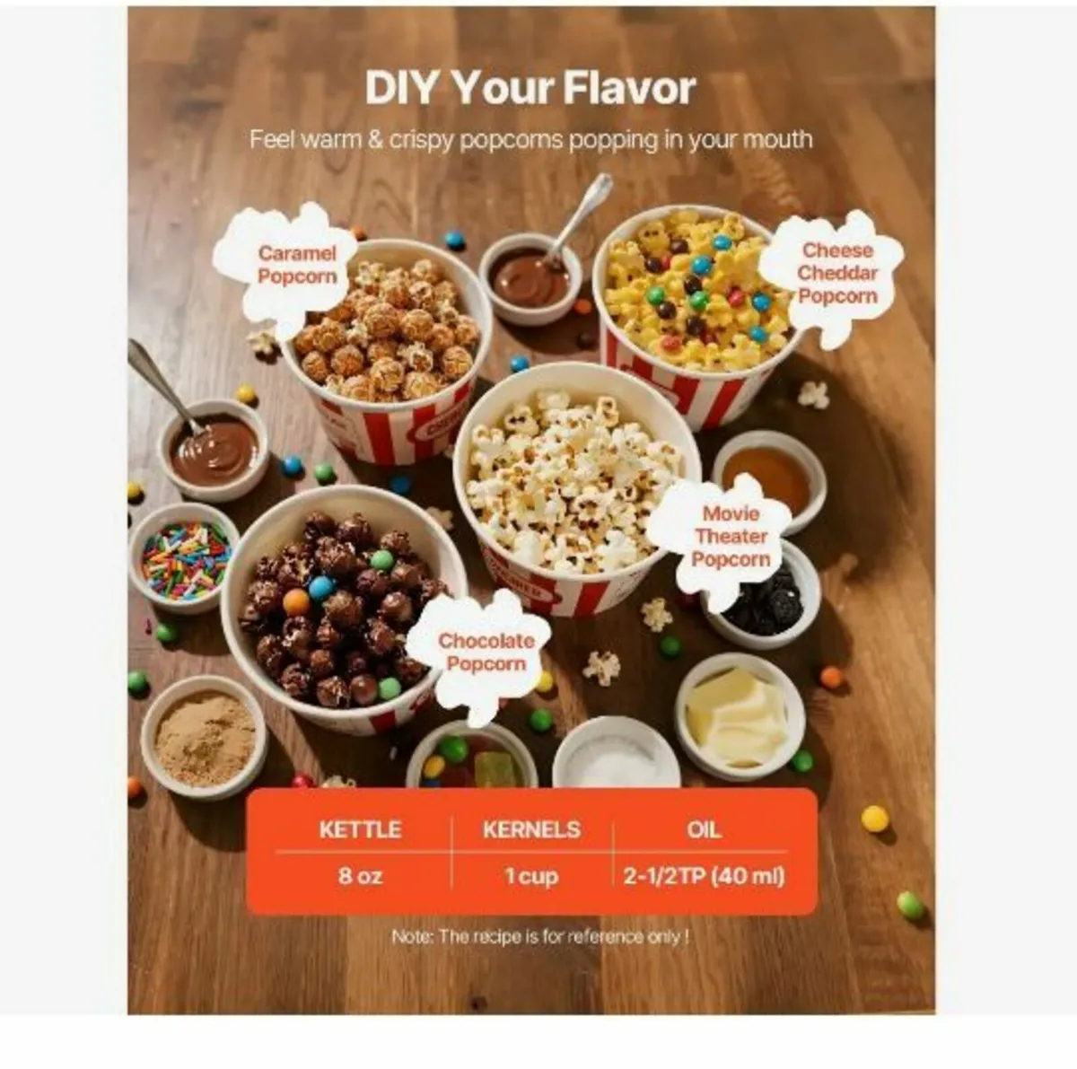 Popcorn Machine  800W - Image 2