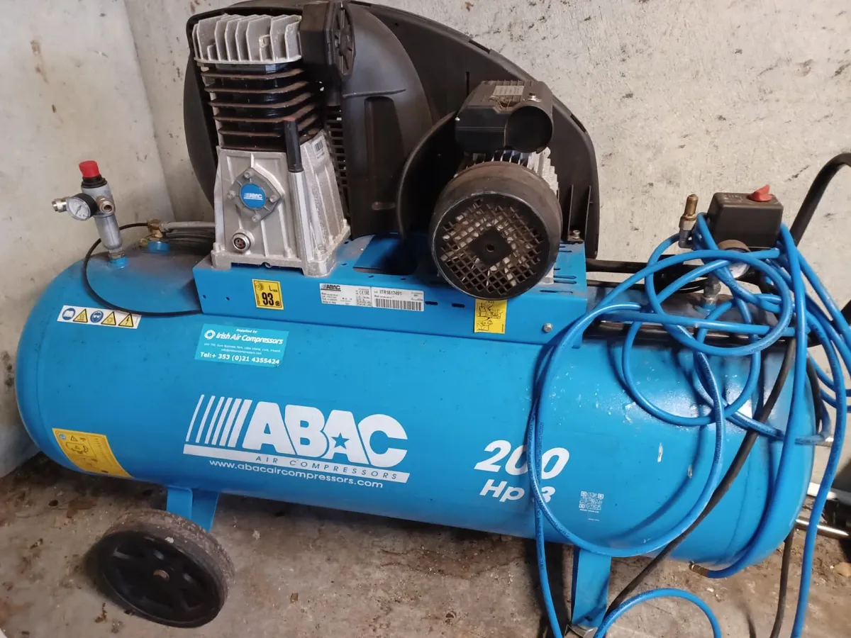 ABAC 200 litre air compressor - Image 1