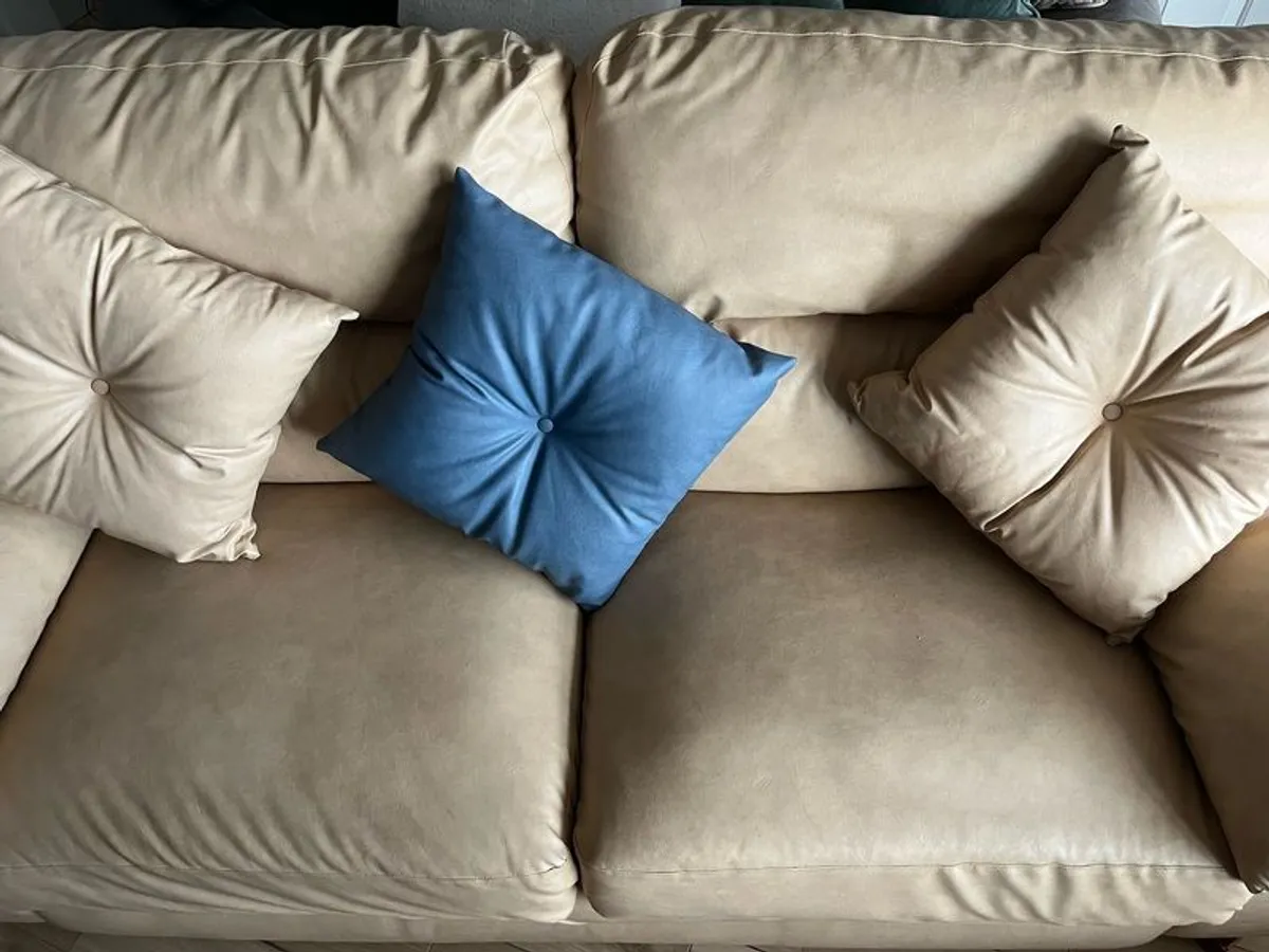 FREE Leather 3 Seater sofa - Image 4