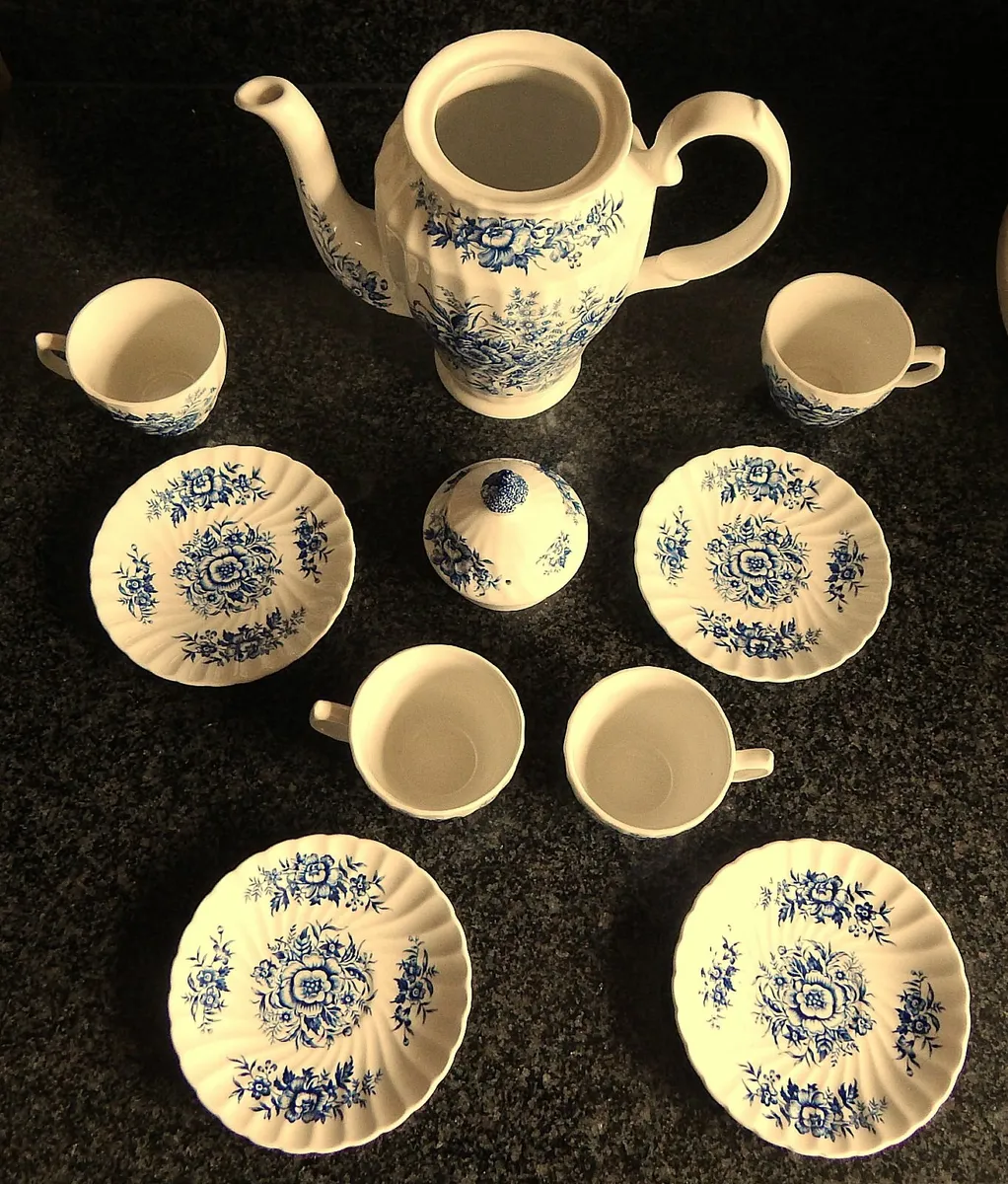 Staffordshire Ironstone Beacon Hill Coffee Set - Image 4