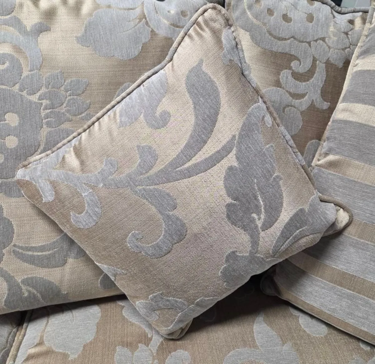 Couch set, 3 & 2 seater with foot stool - Image 2