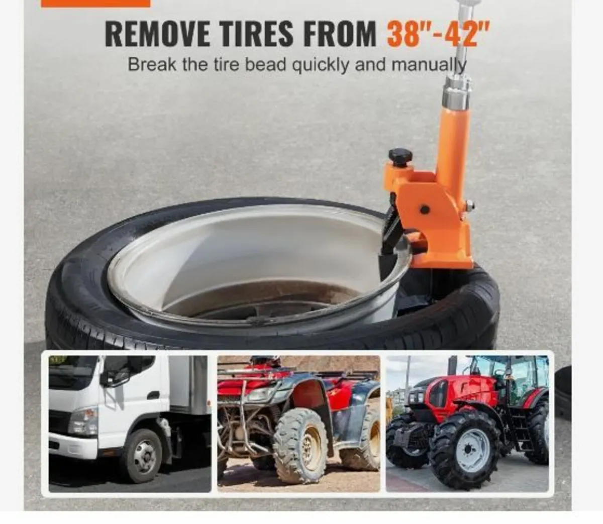 Manual Tire Bead Breaker, 96.5-106.7 mm Tires - Image 2