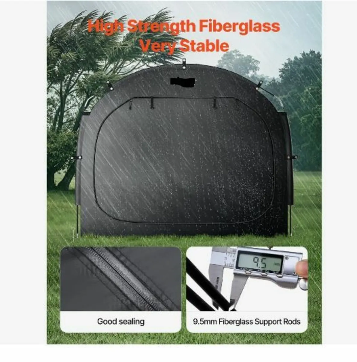 Bike Storage Tent, 5 Bikes, Outdoor - Image 3