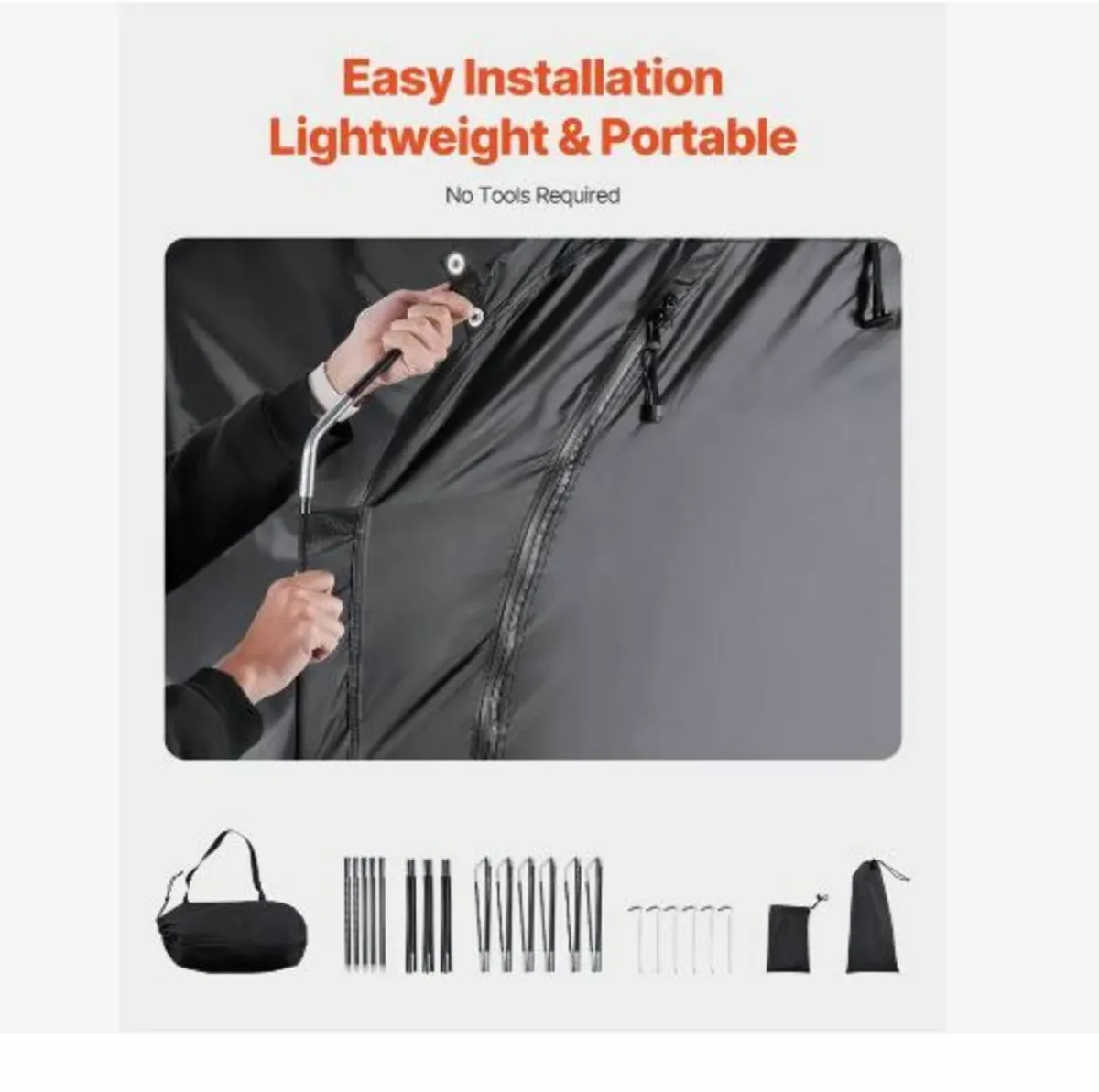 Bike Storage Tent, 5 Bikes, Outdoor - Image 4