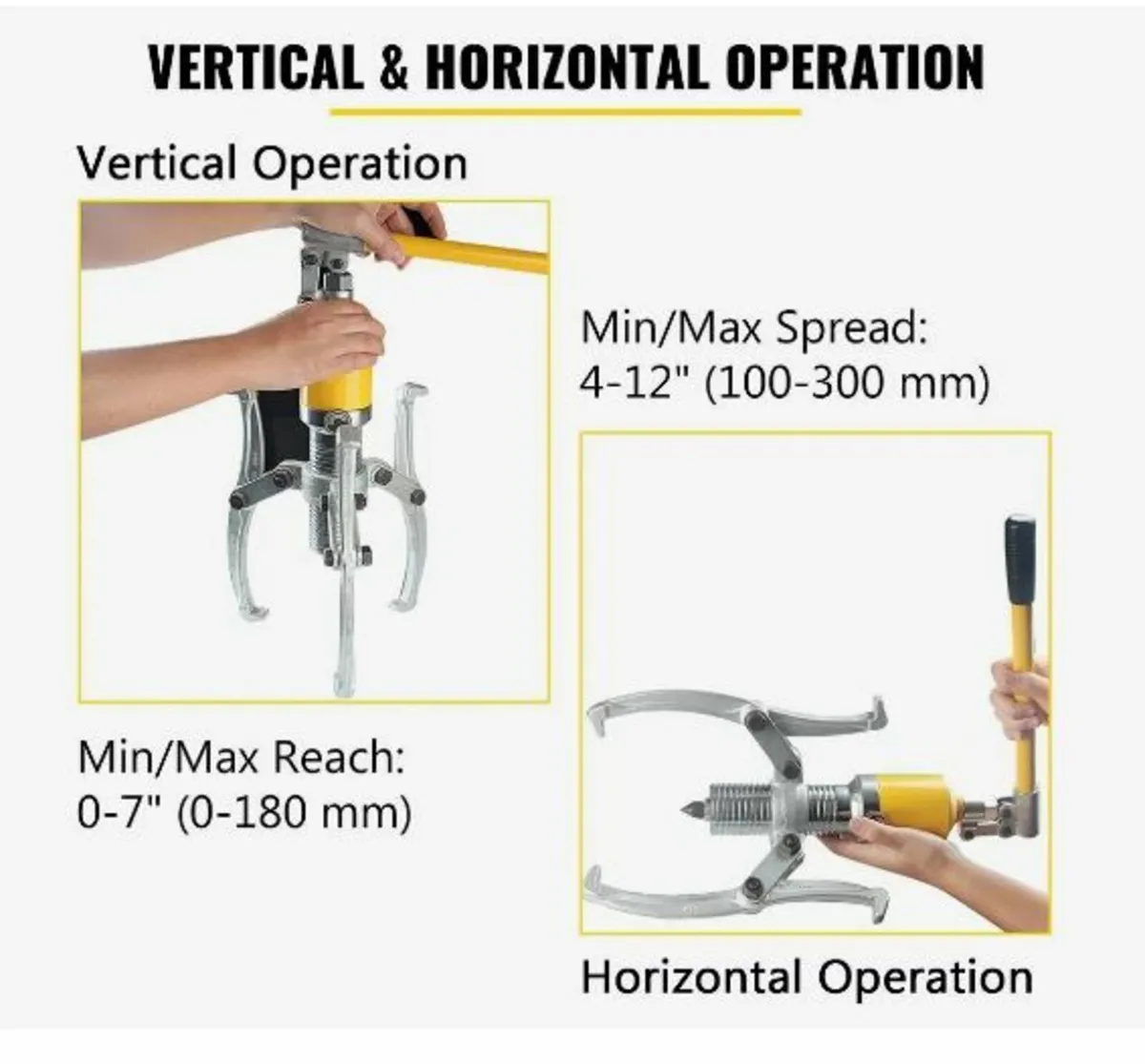 15 Ton Hydraulic Gear Puller Adjustable - Image 4