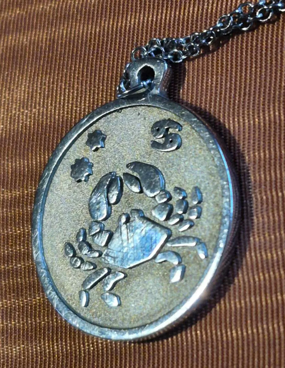 925 Silver "Cancer" Birthsign Necklace - Image 4
