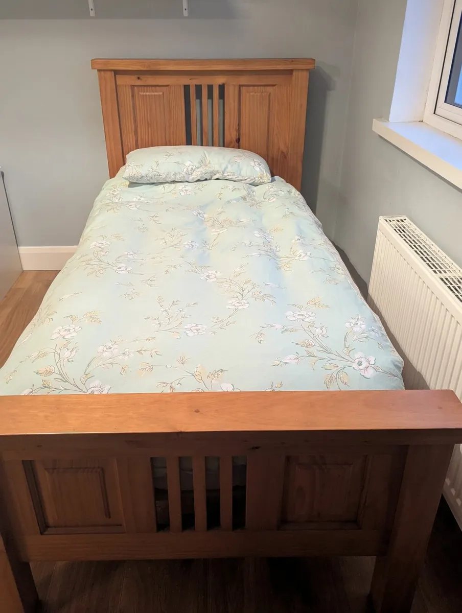 Single Bed and Mattress - Image 1