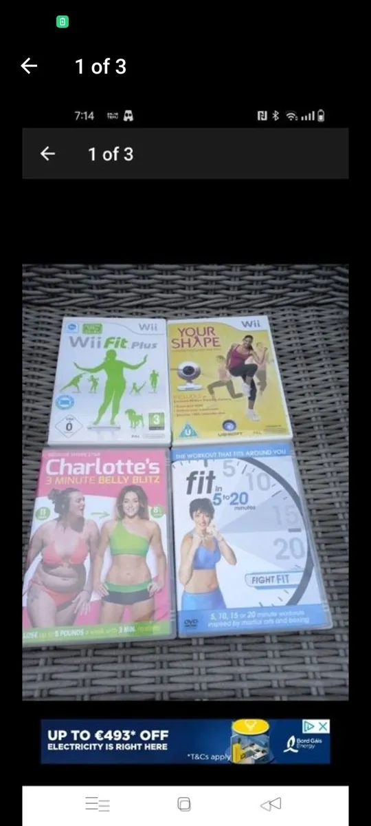 Fitness DVDs all great condition
2. Are Wii fit.
C - Image 1
