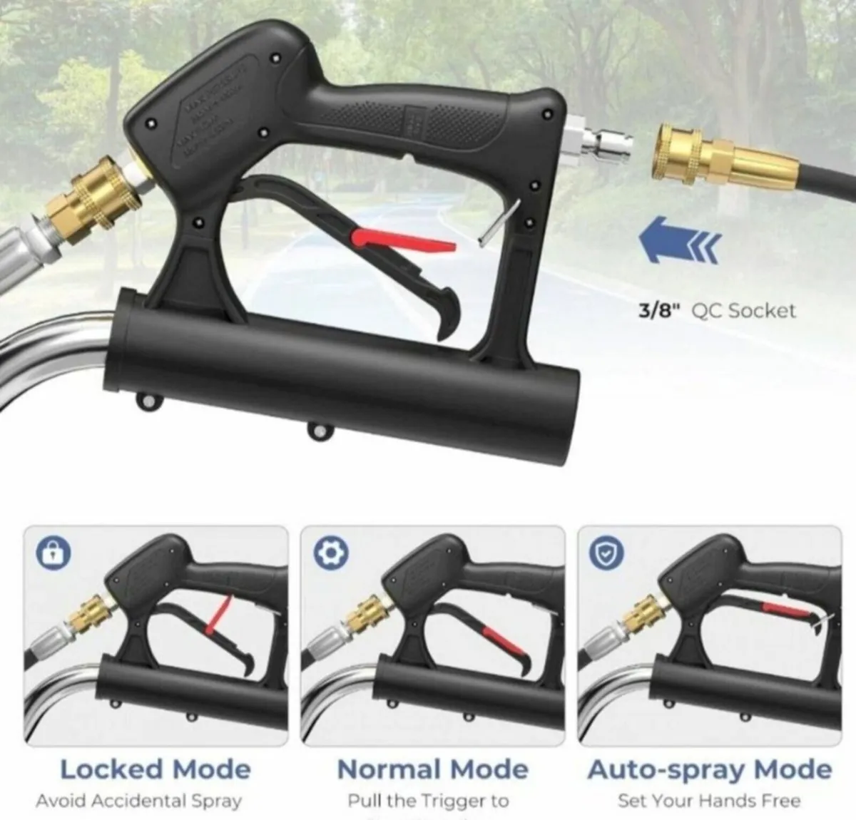 Pressure PowerWash Surface Cleaner Stainless Steel - Image 4