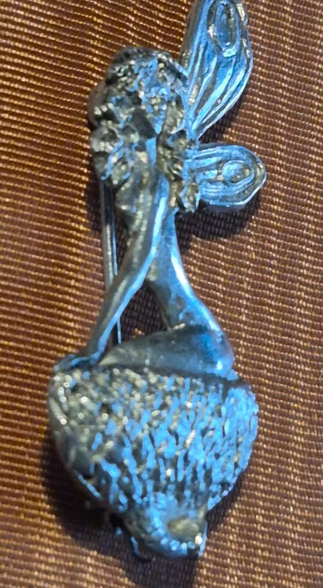 Silver Fairy Brooch - Manx - Image 2