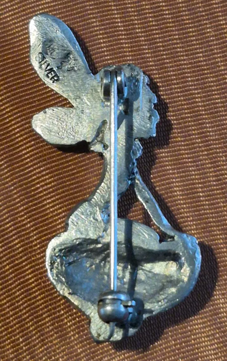 Silver Fairy Brooch - Manx - Image 3