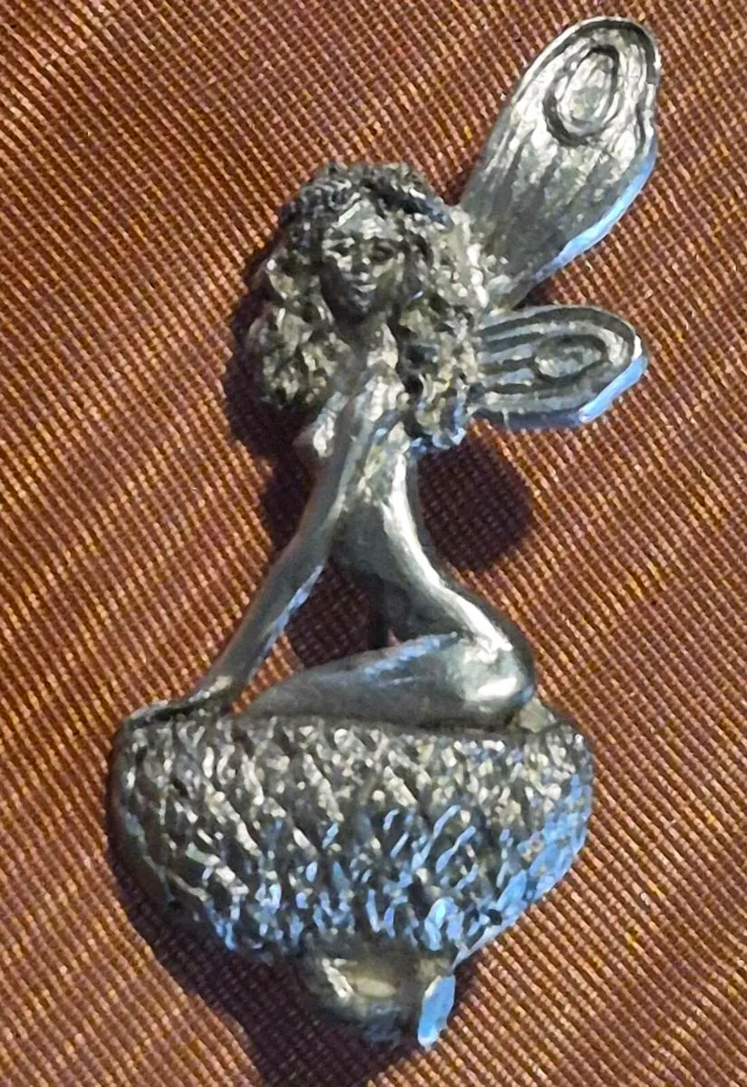 Silver Fairy Brooch - Manx - Image 4
