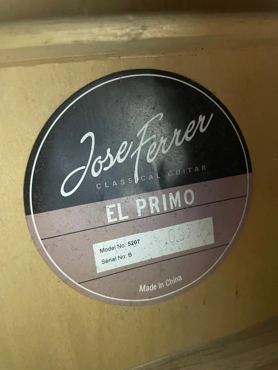 Classical guitar jose ferrer el primo - Image 1
