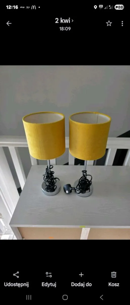 Night lamp like new x 2