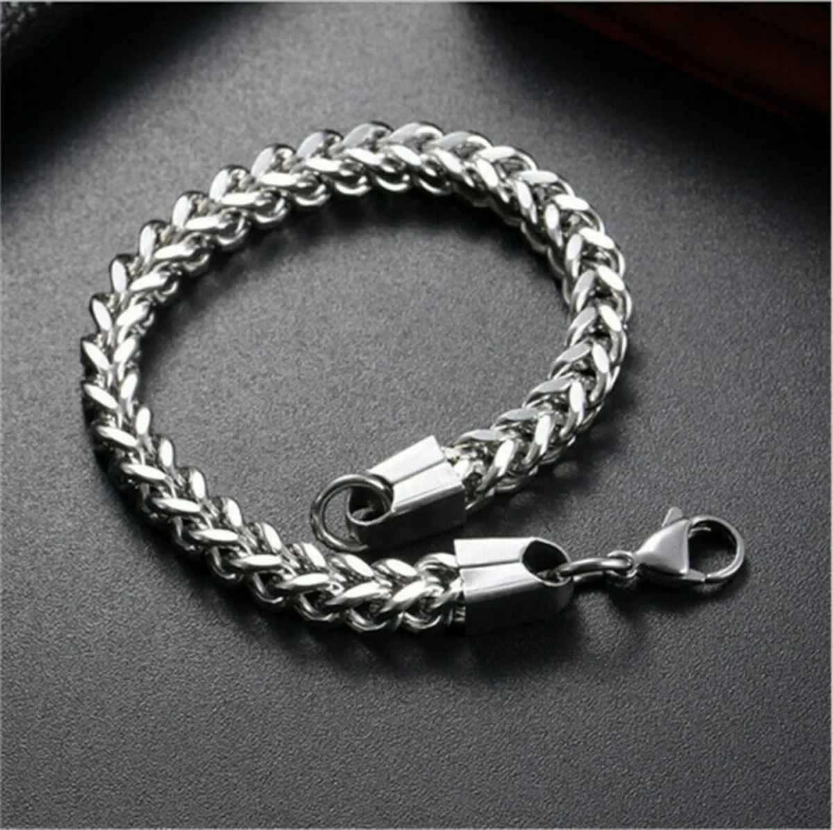 Stainless Steel Silverly Bracelets Bali Foxtail Ch