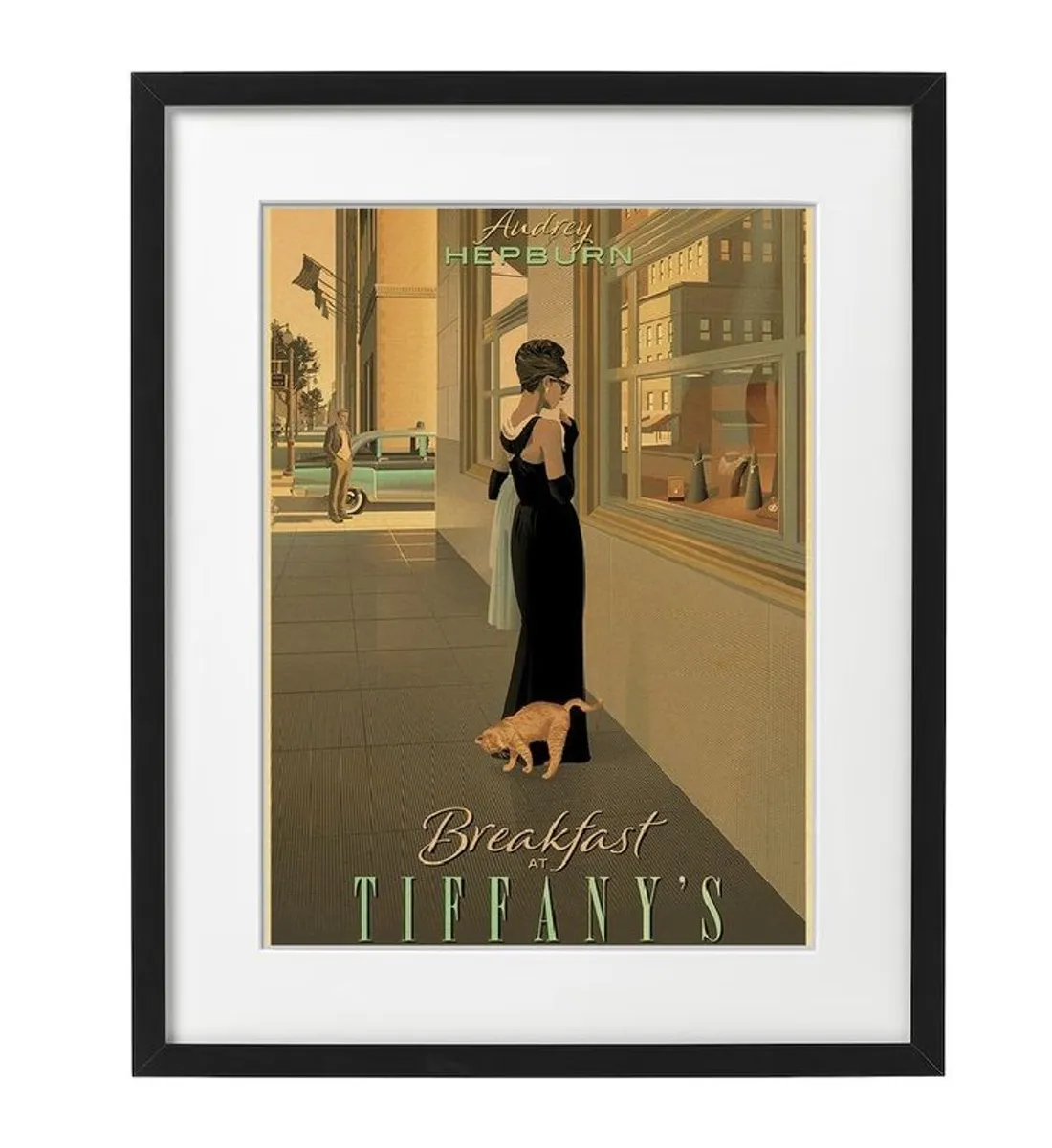 Framed Movie Print Audrey Hepburn Breakfast at Tiffany's (1961) 40 x 50 cm - Image 2