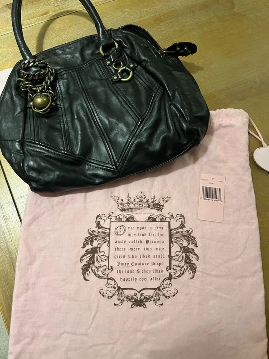 Juicy Couture black leather bag - Image 2