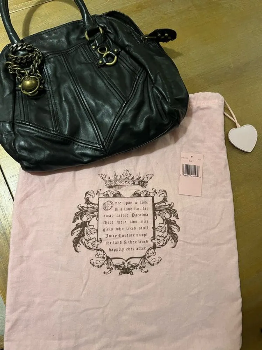 Juicy Couture black leather bag - Image 3