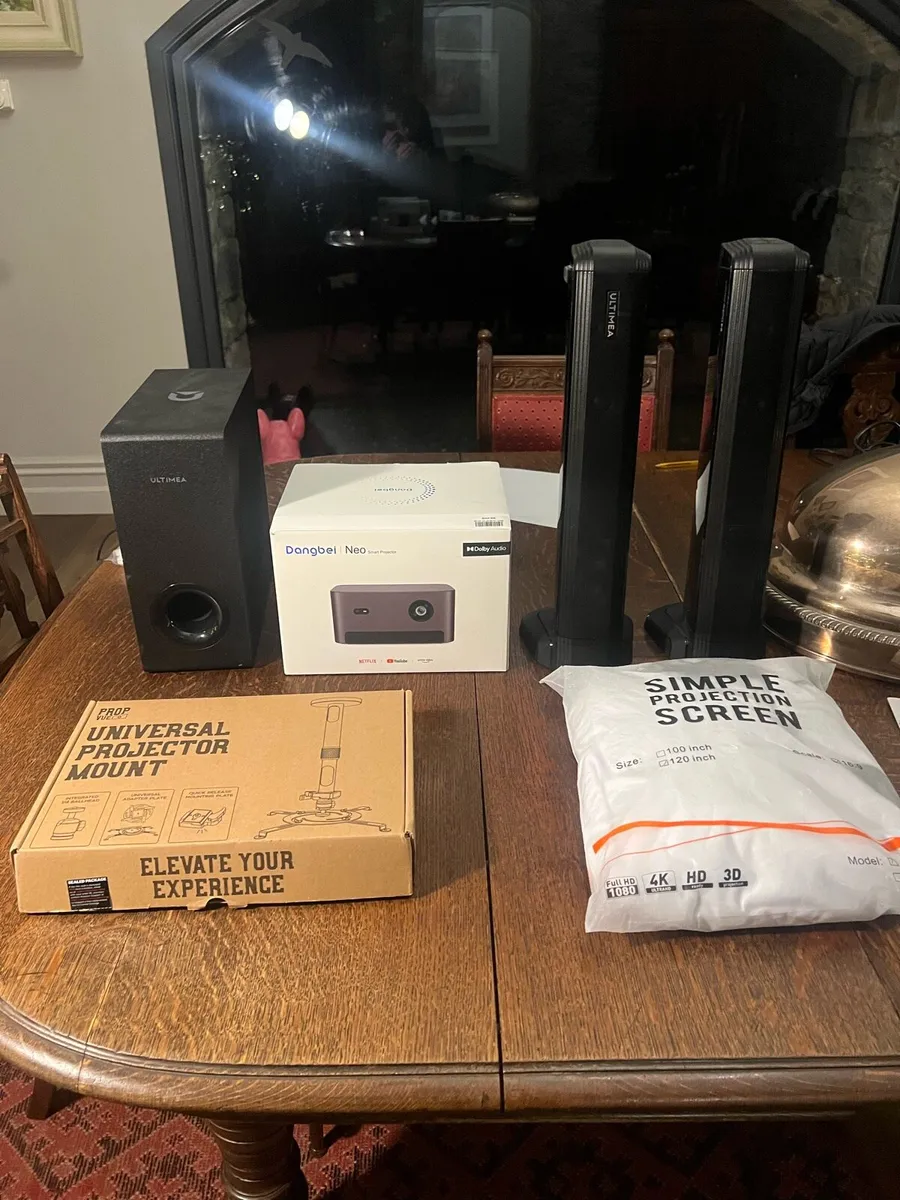 Full Home Cinema set up (Projector and Soundbar) - Image 1