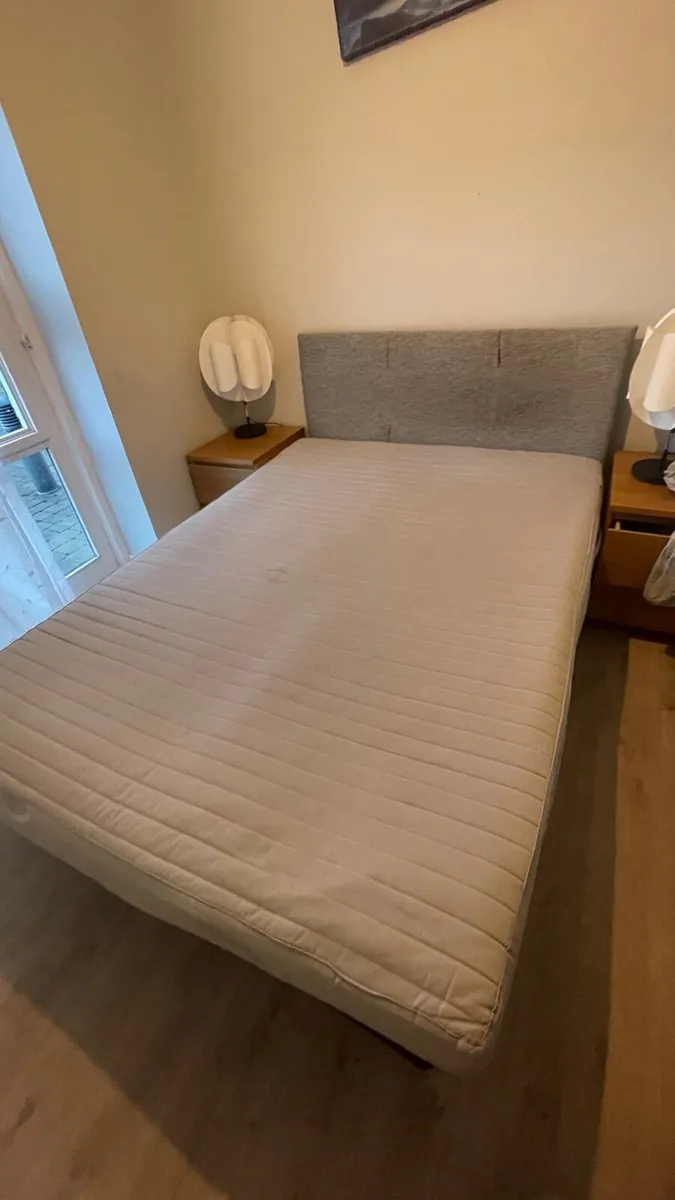 Double bed and mattress - Image 2
