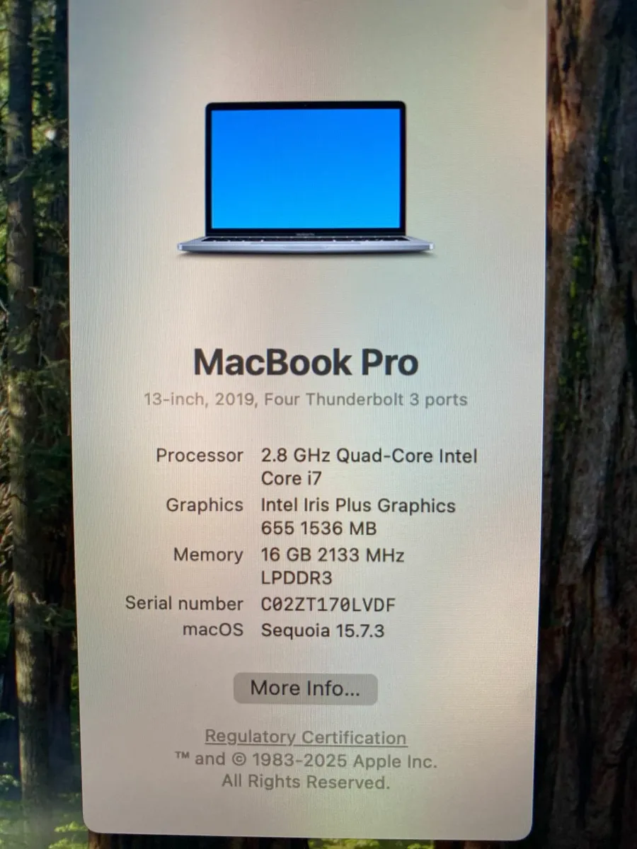 MacBook Pro 13" (2019) i7 | 16GB | 1TB - Image 2