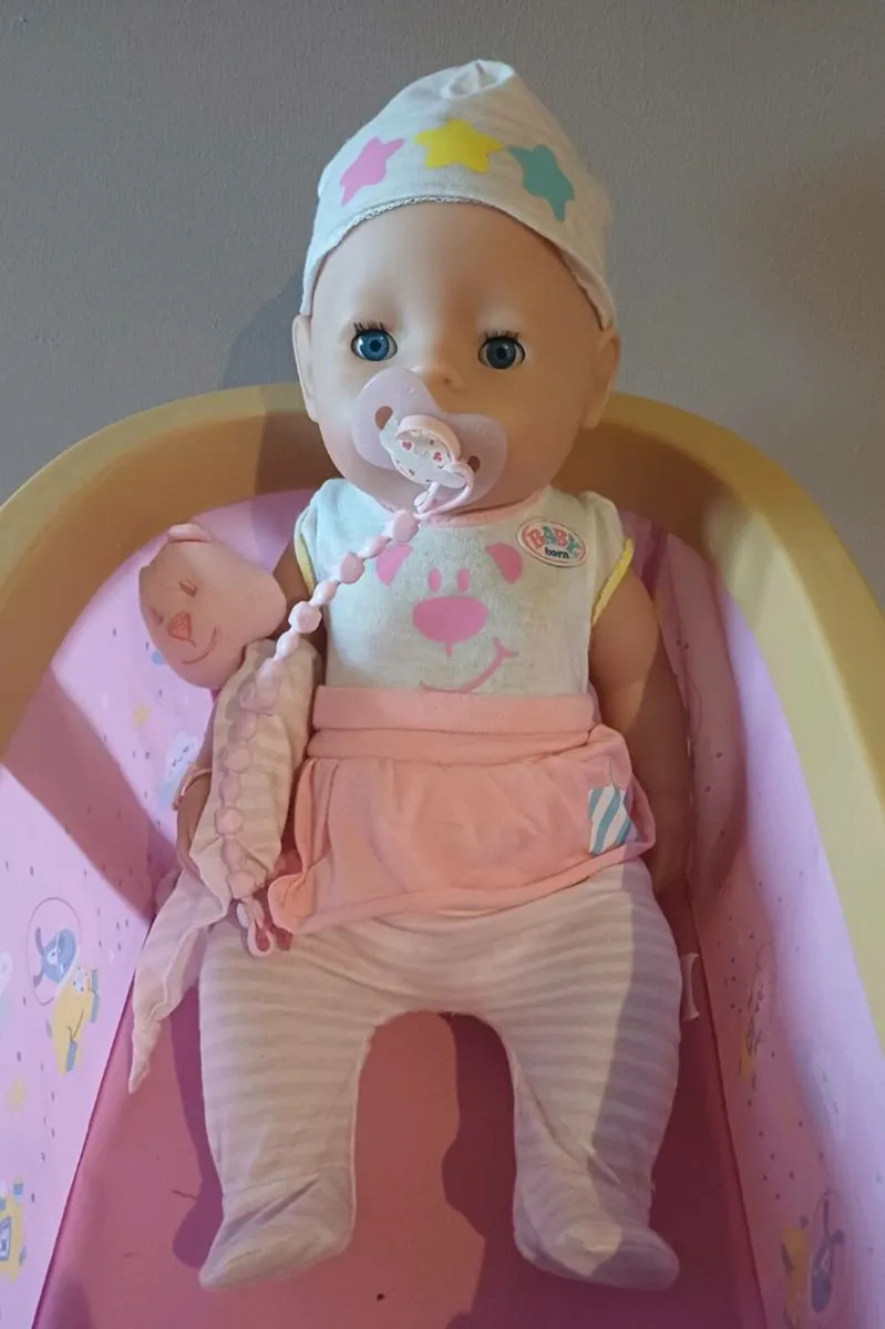 Baby Born and Crib - Image 1