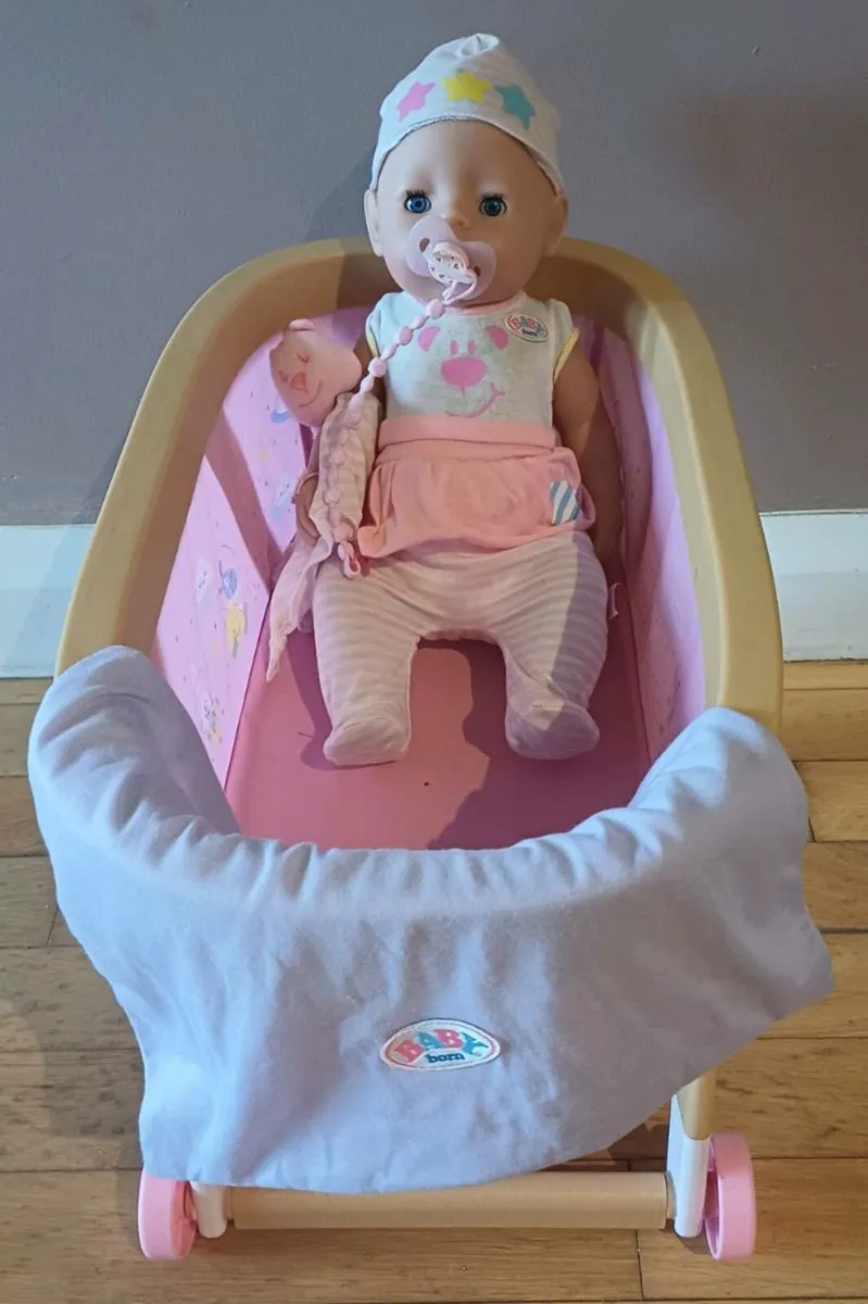 Baby Born and Crib - Image 2