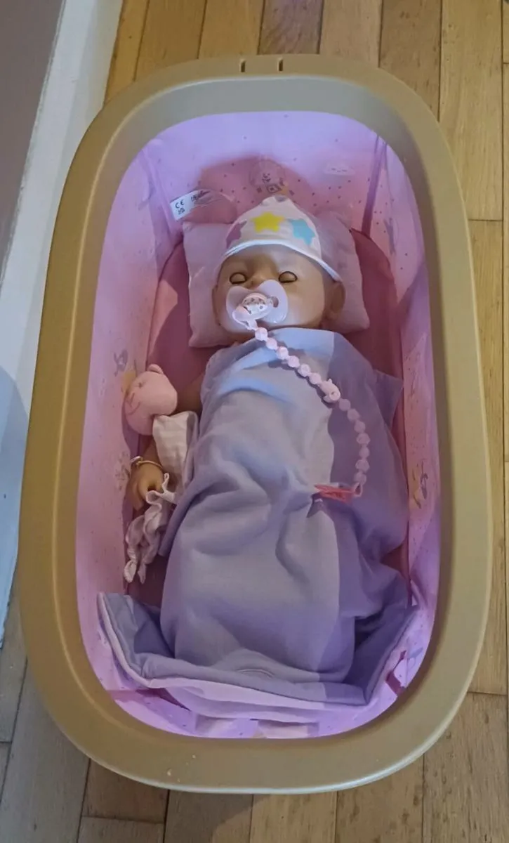 Baby Born and Crib - Image 3