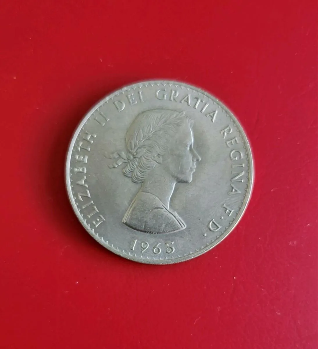 1965 Churchill Crown in uncirculated condition. - Image 2