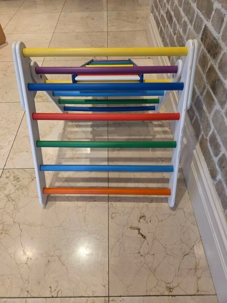 Climbing frame, slide and wobble board - Image 2