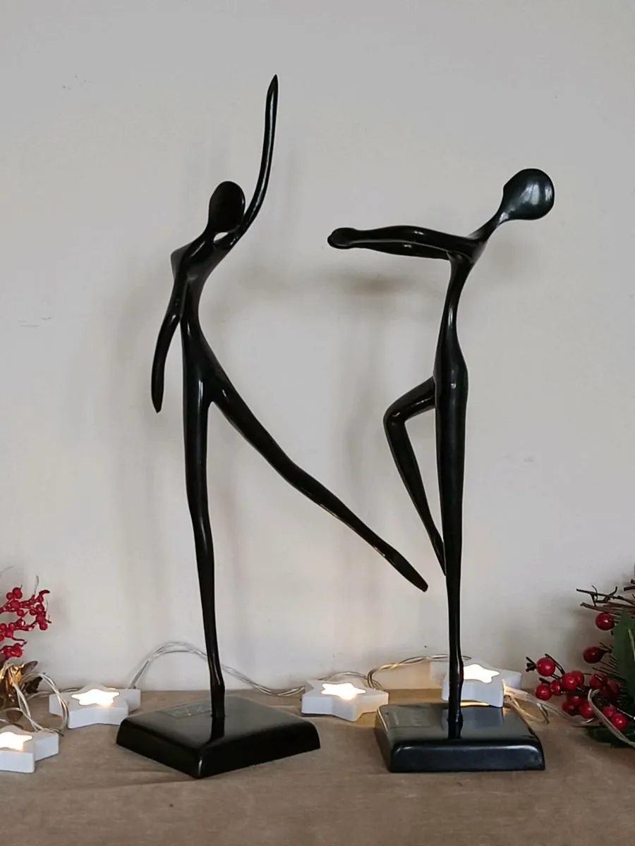 2 Vintage Bodrul Khalique  "Dancing Woman" Bronze - Image 4