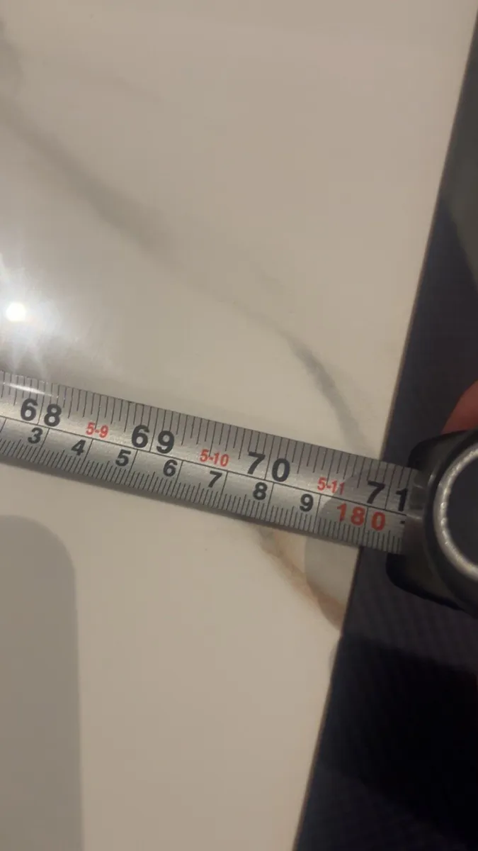 Brand new 6ft by 3ft marble table steel framed - Image 2