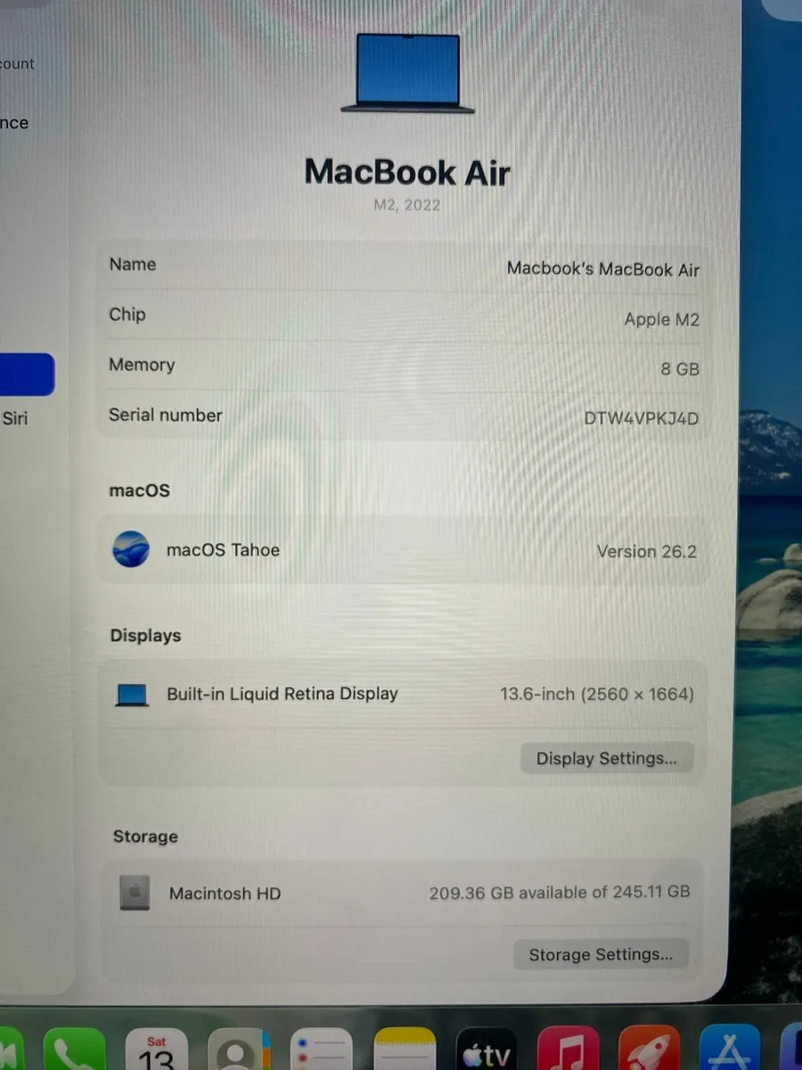 Macbook Air 13.6" (2022) M2 | 8GB | 256GB - Image 2