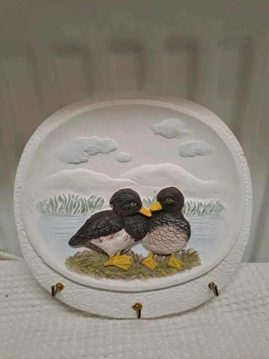 Vintage Duck Wall Key Holder 3 Hooks - Image 1