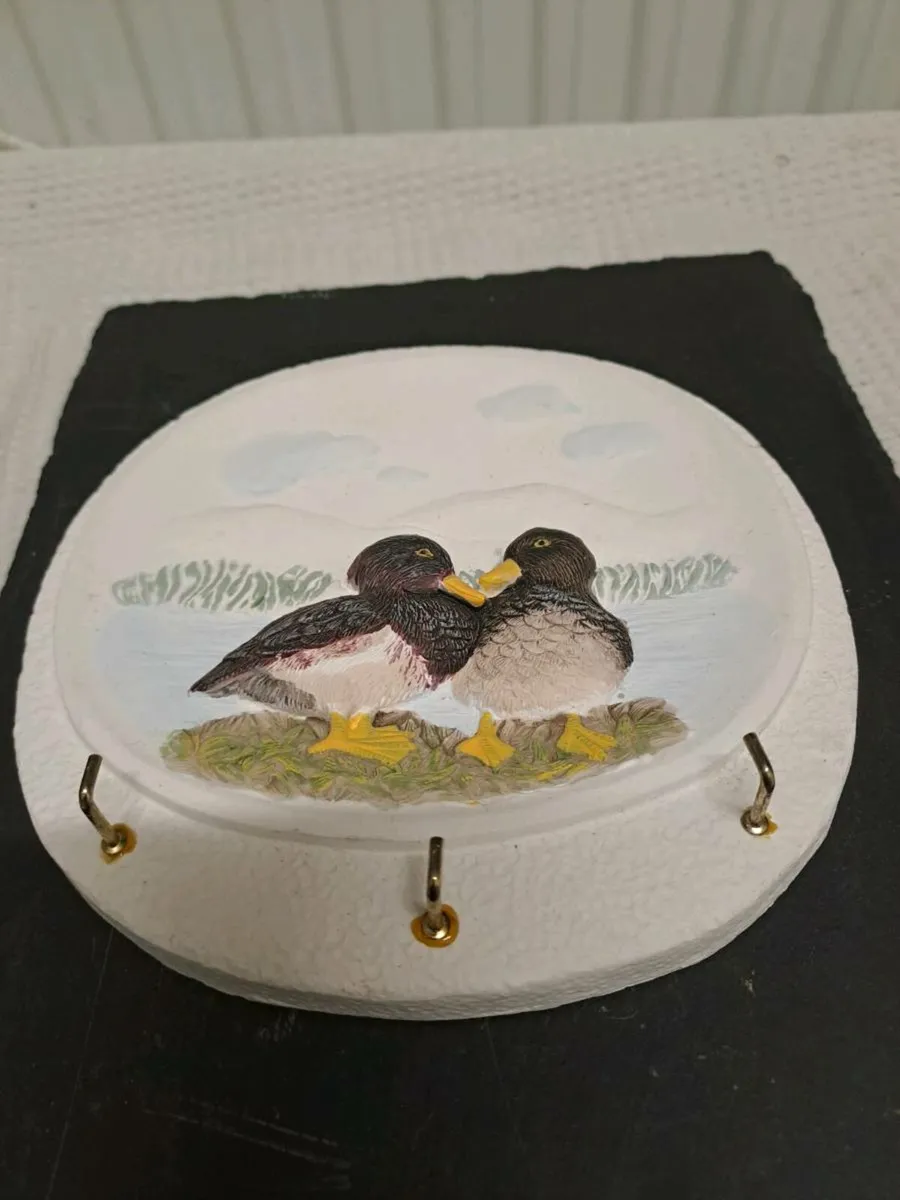 Vintage Duck Wall Key Holder 3 Hooks - Image 2