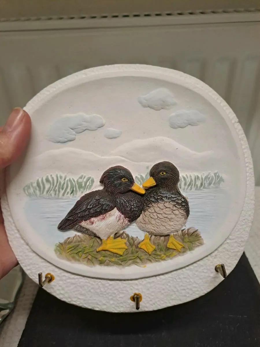 Vintage Duck Wall Key Holder 3 Hooks - Image 4
