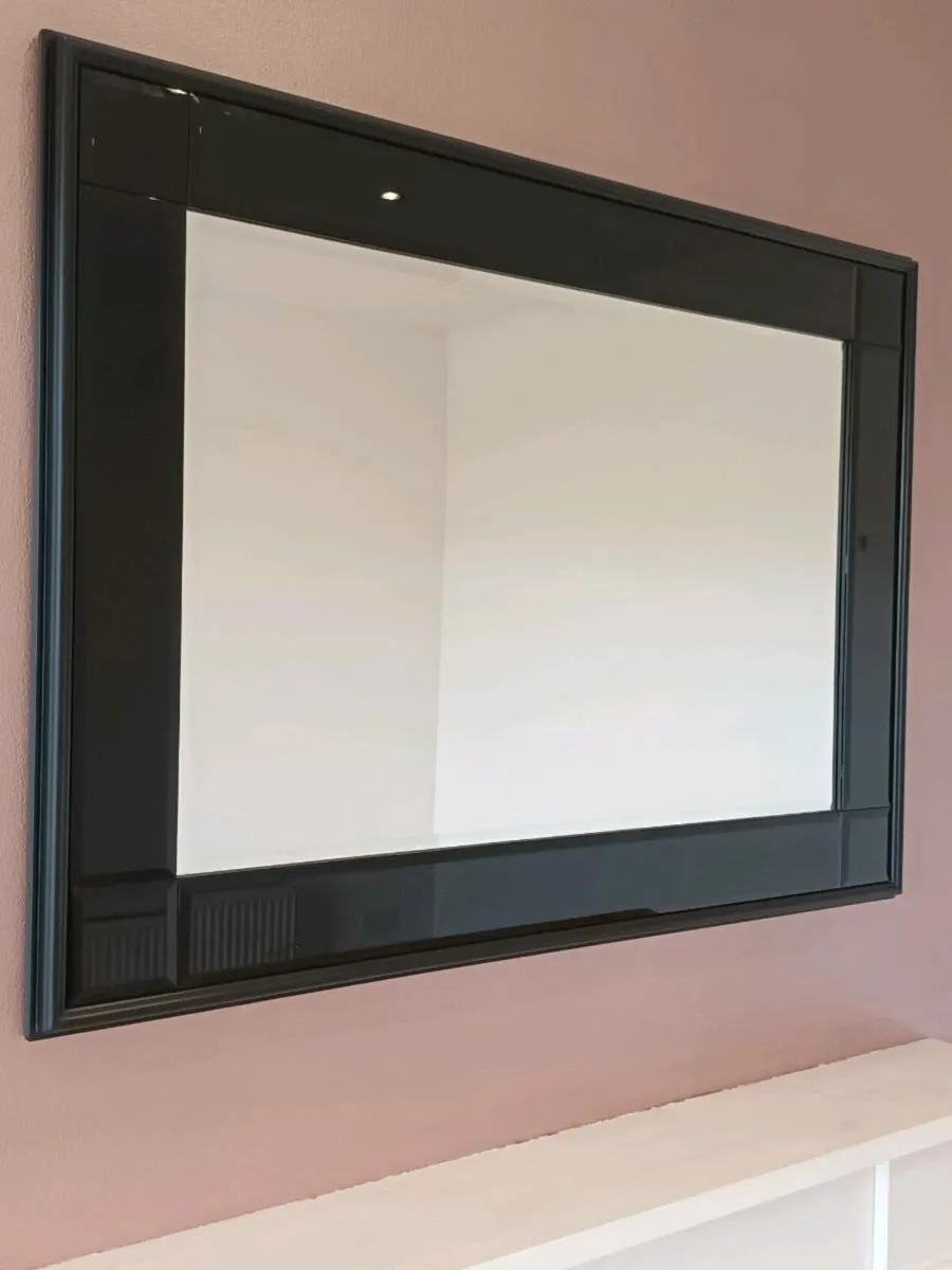 Large black mirror - Image 1