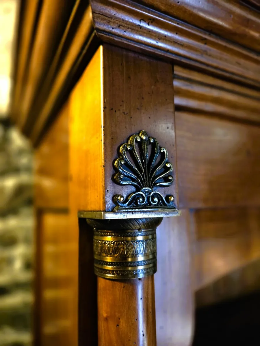 Large Vintage French Cherrywood Bookcase - Image 2