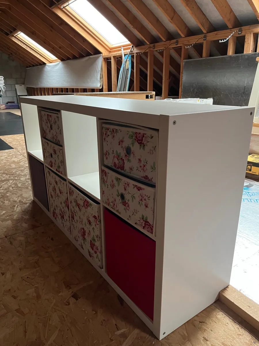 Shelves IKEA Kallax white 8 cubes - Image 2