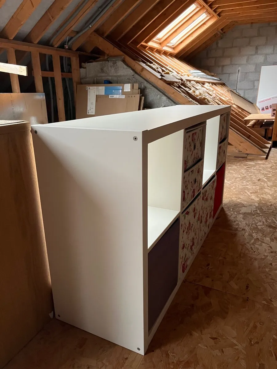 Shelves IKEA Kallax white 8 cubes - Image 3